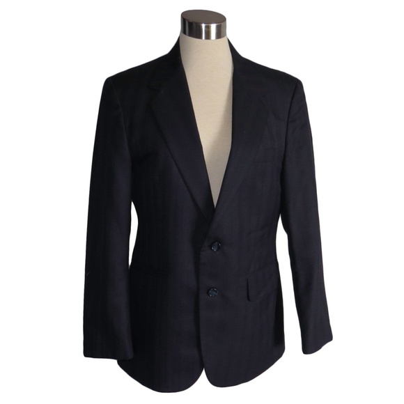 Giuseppi Verdi Other - ⭐Vintage Giuseppi Verdi 38S Wool Navy Striped Coat